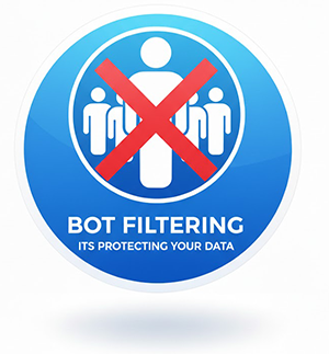 Silent bot filtering icon demonstrating spam prevention for Joomla websites