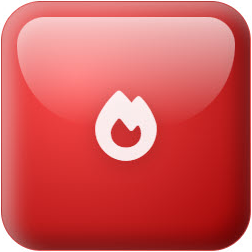 Custom red glossy glass design for Joomla visitor counter