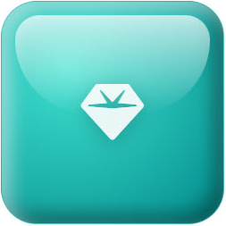 Bright cyan 3D glass interface for Joomla visitor counter